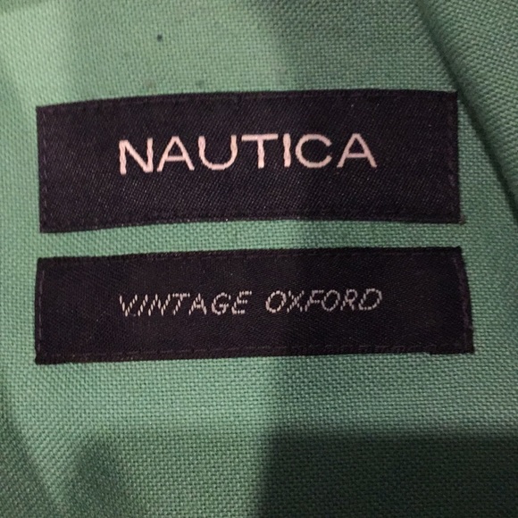 Green Nautica Button Down - Picture 4 of 6